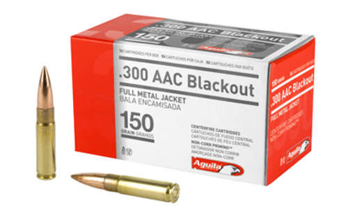 Ammunition Aguila Ammunition Rifle 300Blackout AGUILA 300BLK 150GR FMJ 50/1000 • Model: Rifle